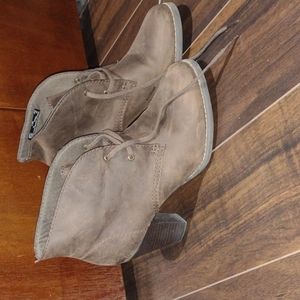 Clarks Suade Lace-Up Ankle Boots